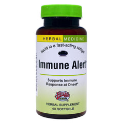Herbs Etc. Immune Alert bottle front, compact herbal support for on-the-go wellness.