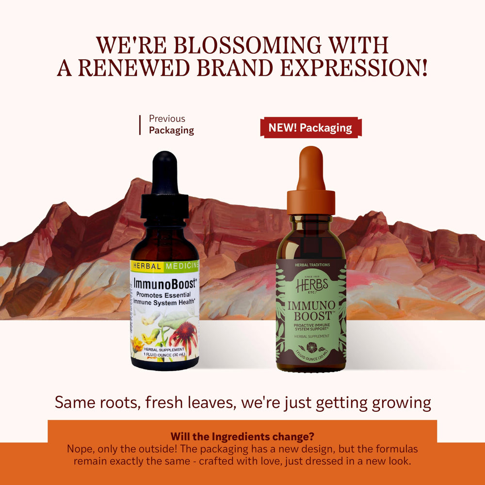 Herbs Etc. ImmunoBoost drops dispenser close-up for immune support