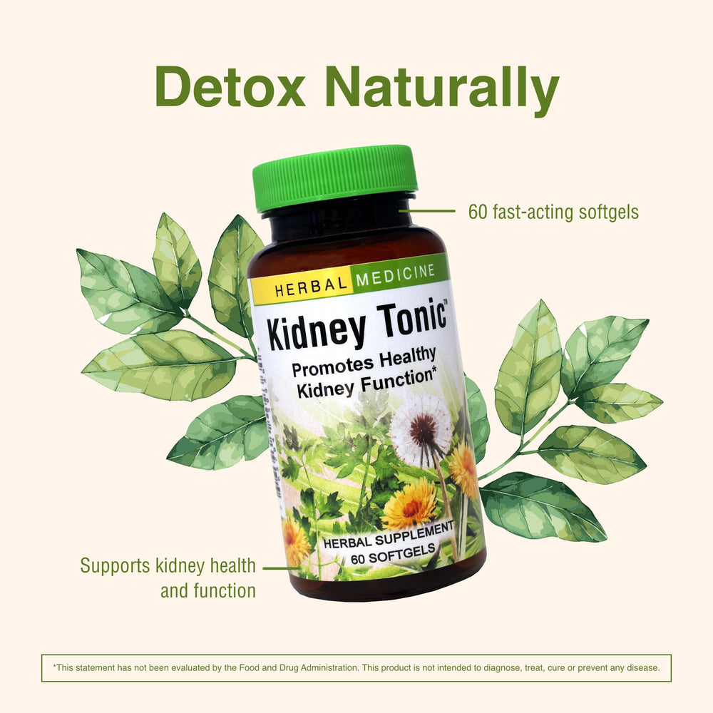 Herbs Etc Kidney Tonic ingredient parsley emphasizes natural nutrients for kidney health