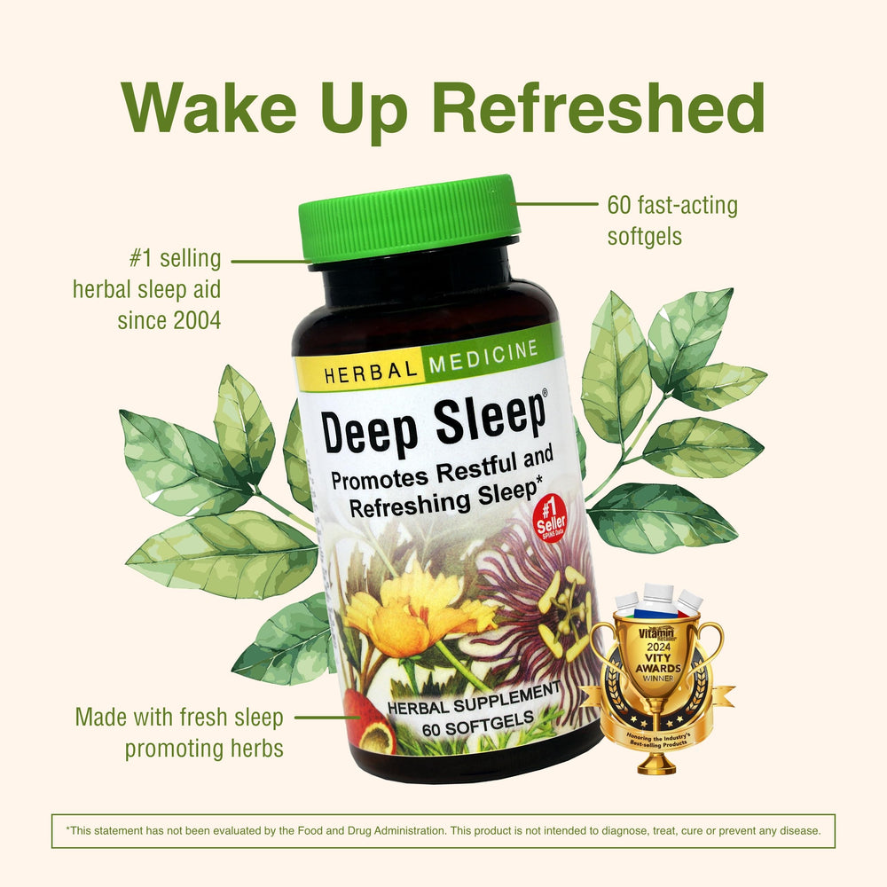 Lemon balm leaves representing calming sleep support