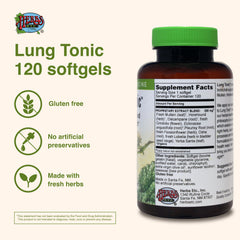 Herbs Etc. Lung Tonic softgels ready to swallow for daily bronchial care