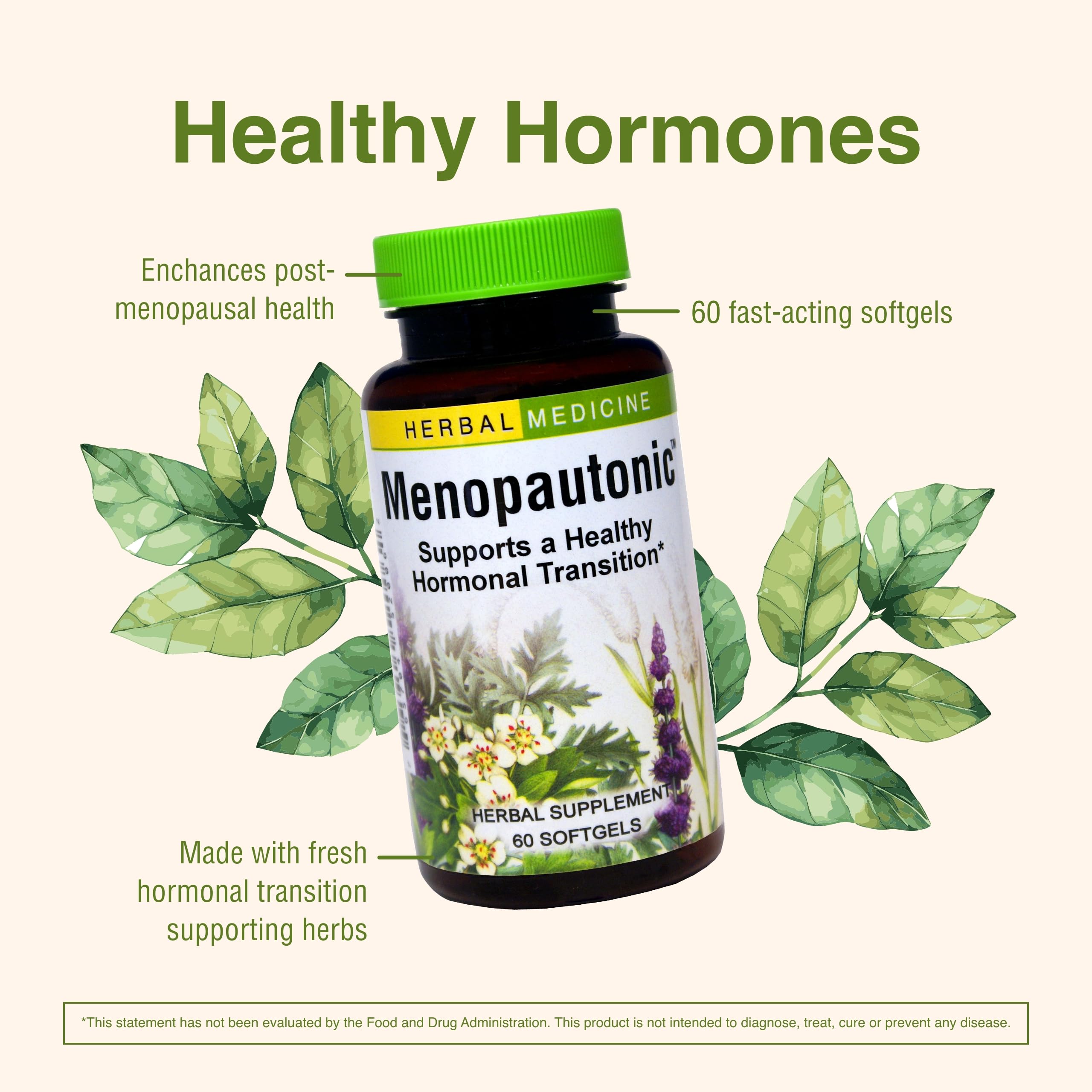 American ginseng root shown in Herbs Etc. Menopautonic packaging.