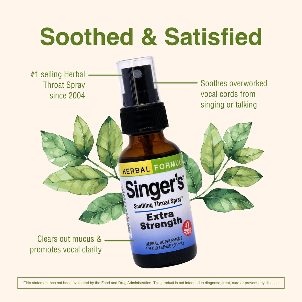Herbs Etc. Singer's Saving Grace packaging on a display shelf