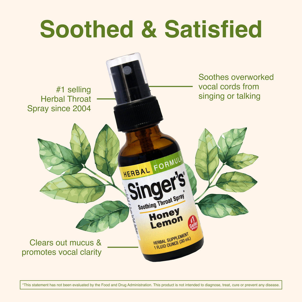 Herbs Etc. Singer's Saving Grace ingredients reveal yerba mansa, stoneroot, licorice for soothing notes.
