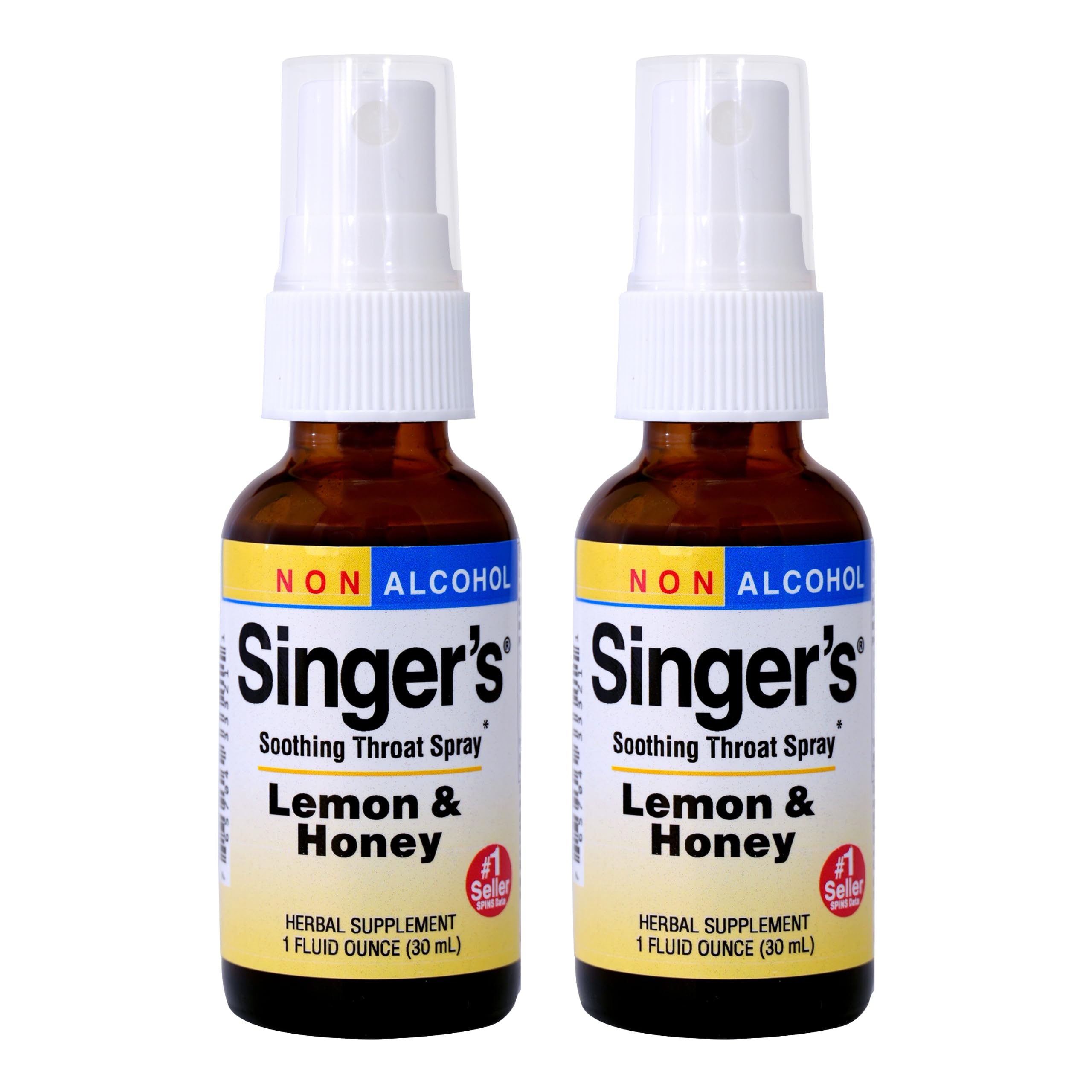 Herbs Etc. Singer's Saving Grace lemon-honey spray bottle for soothing throat comfort during performances.