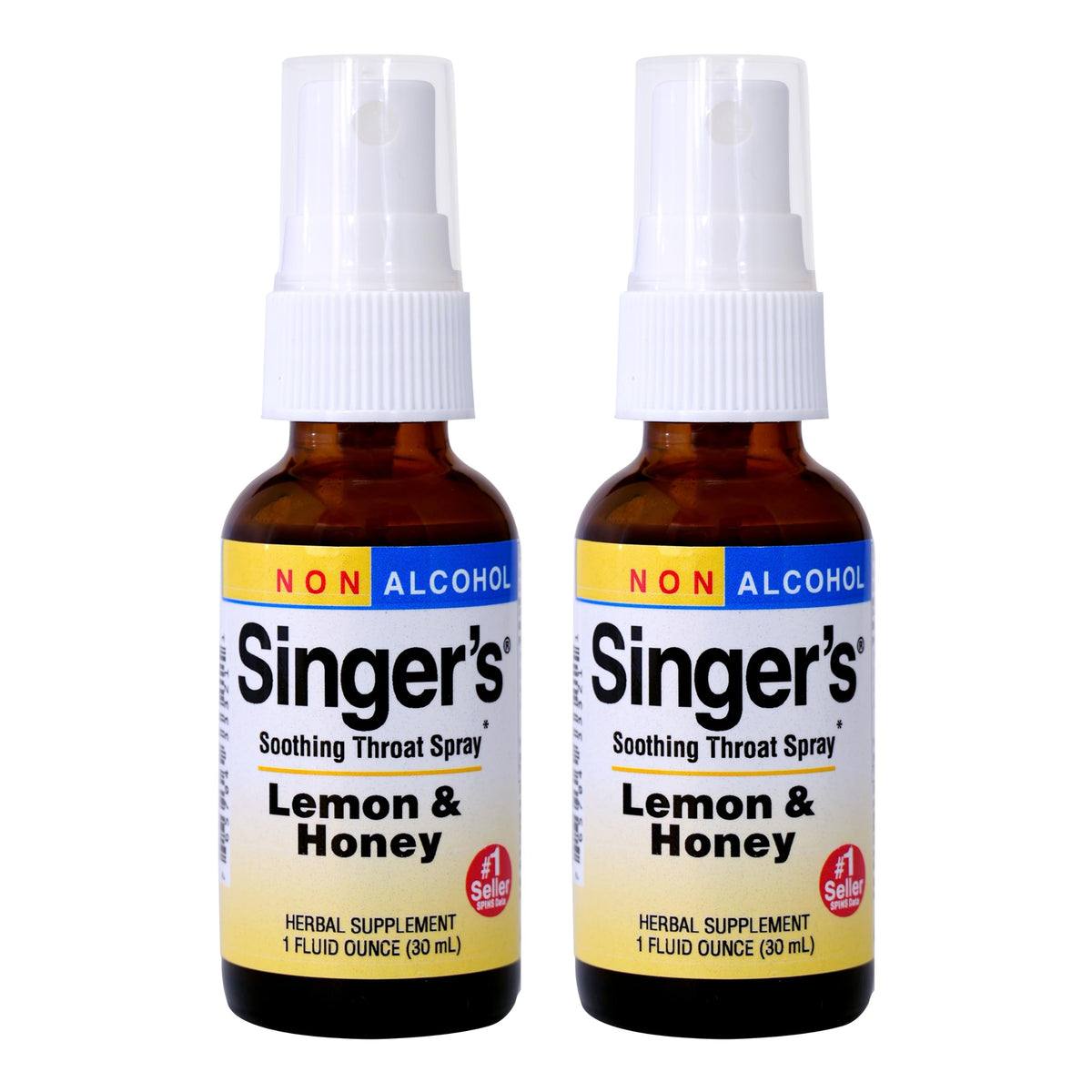 Herbs Etc. Singer's Saving Grace lemon-honey spray bottle for soothing throat comfort during performances.