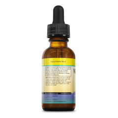 Close-up of Herbs For Kids ear oil dropper releasing 3-5 drops in the ear.