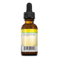 Herbs For Kids White Willow and Garlic Ear Oil dropper in use with cotton for gentle ear care.