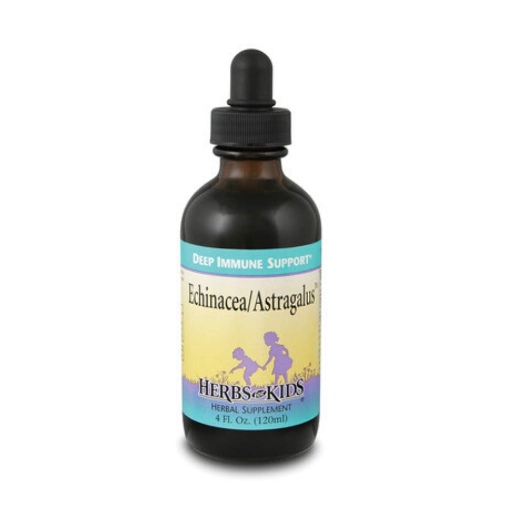 Herbs For Kids Echinacea liquid drops bottle pour supports daily immune-building routine.