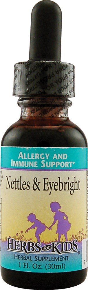 Herbs for Kids Nettles Eyebright 1oz bottle for daily allergy support