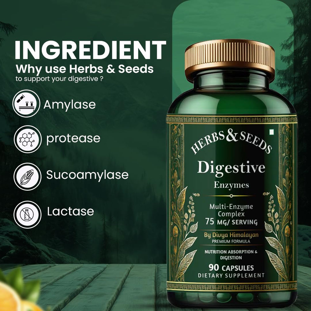 HERBS & SEEDS Nutrient absorption concept indicates better nutrient uptake.