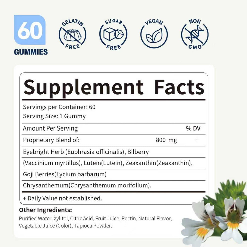 Lifestyle scene: Herbscradle Eyebright Gummies ready for on-the-go daily routine.