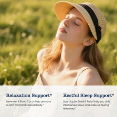 Herbscradle Valerian gummies lavender focus suggesting relaxing bedtime routine