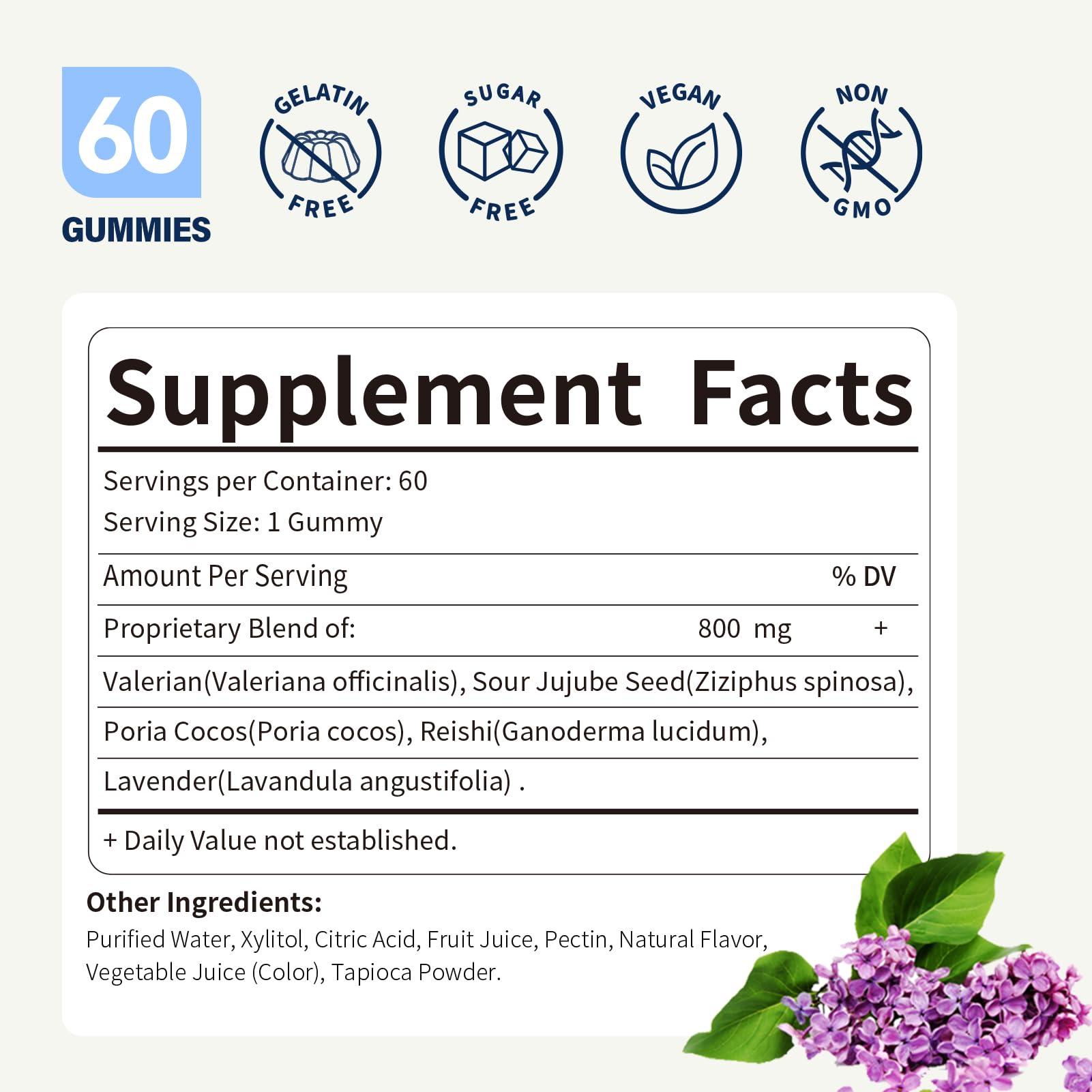 Herbscradle Valerian gummies on nightstand implying simple nightly rest routine