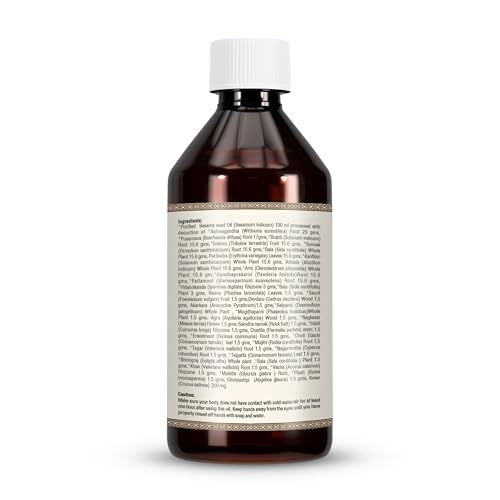 Herbsforever Maha Narayan Oil being massaged into shoulders for soothing relief.