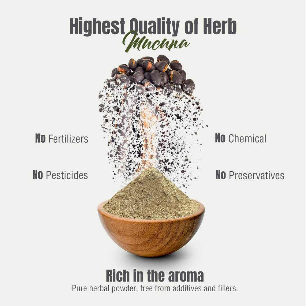 Herbsforever powder stirred into a smoothie, showing versatile usage