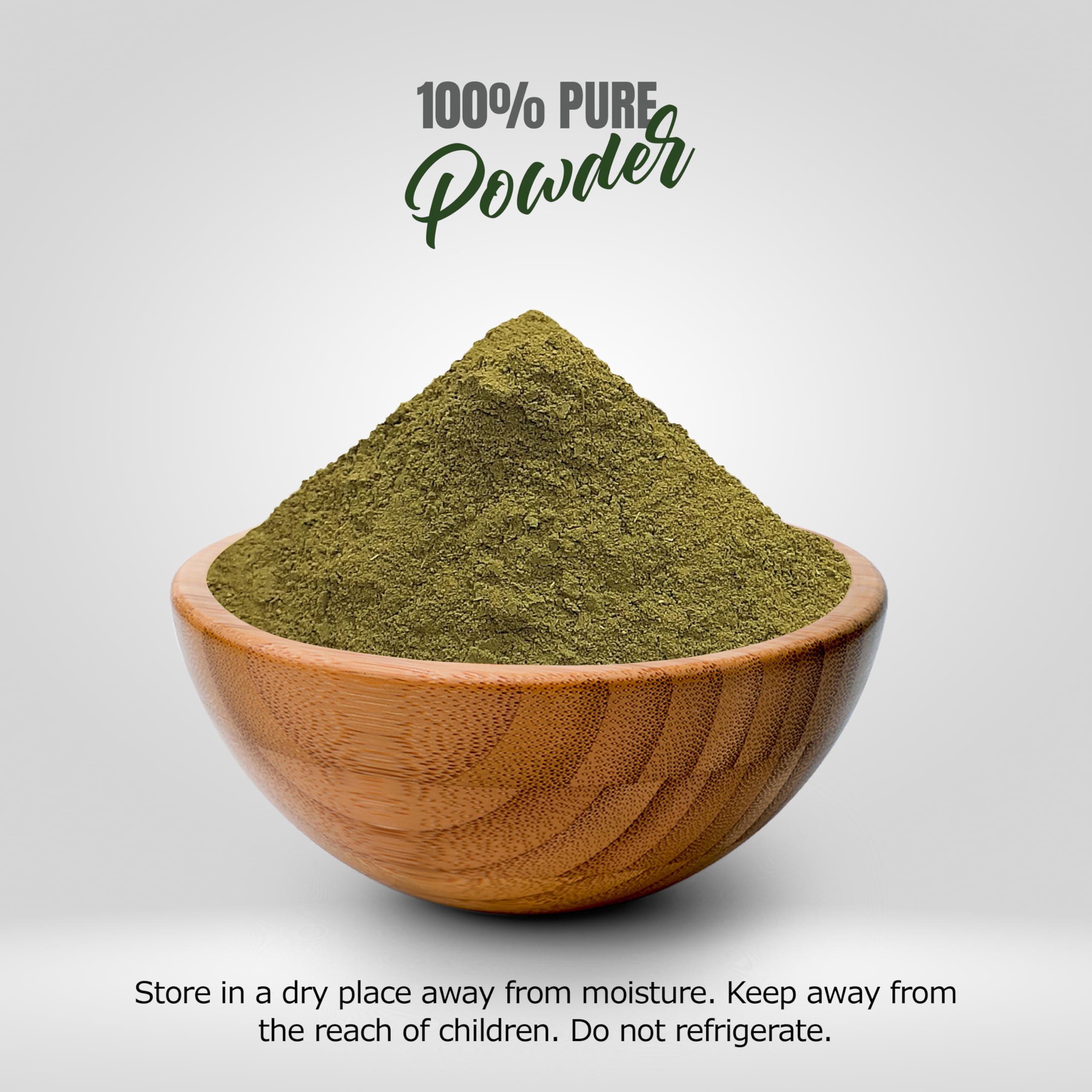 HerbsForever Neem Powder texture closeup reveals fine powder ideal for masks.