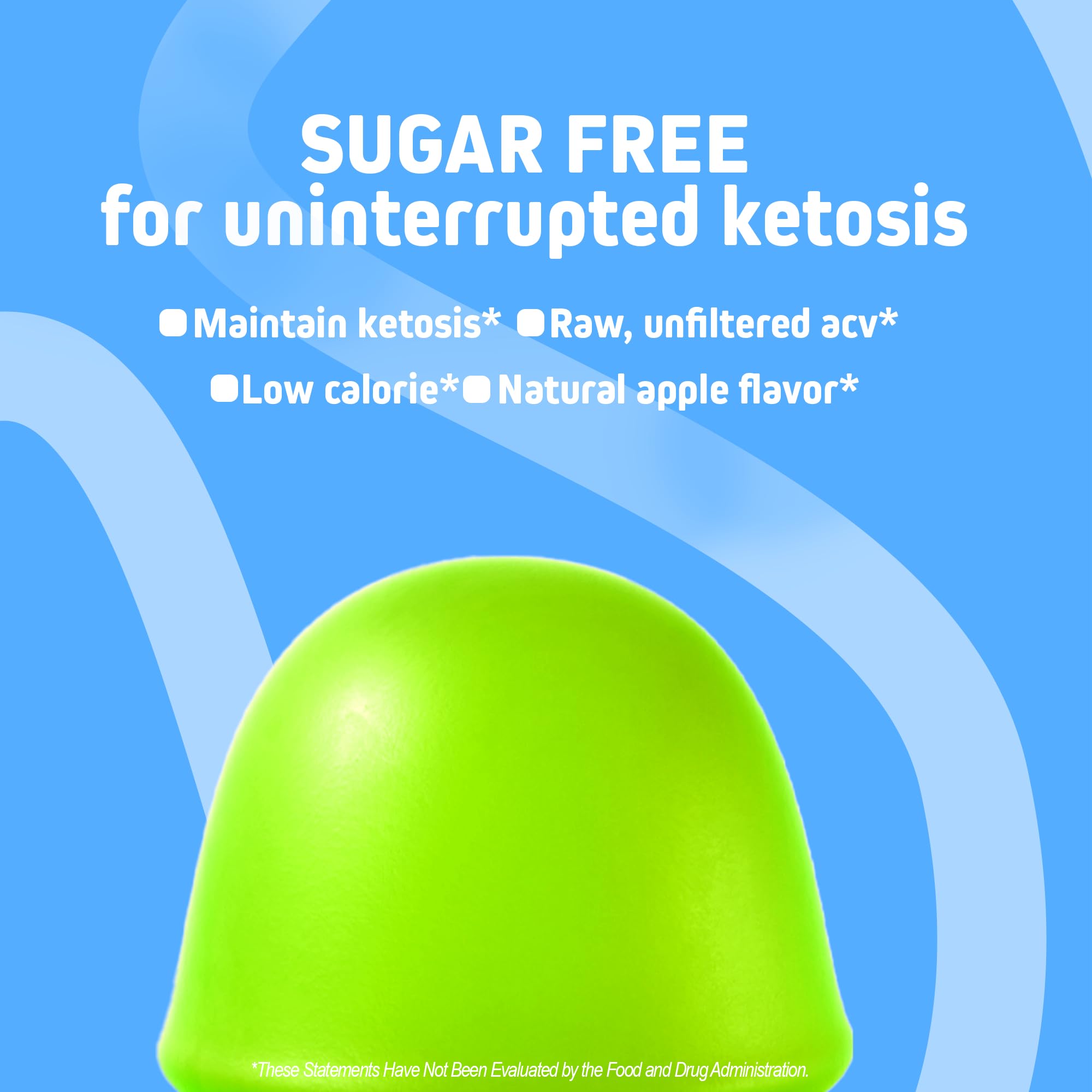 Herbtonics Keto ACV Gummies with water and lime