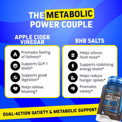 Herbtonics Keto Metabolic Optimizer label highlights BHB and ACV benefits.