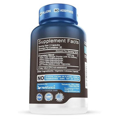 Herbtonics Metabolic Optimizer capsules close-up for steady energy