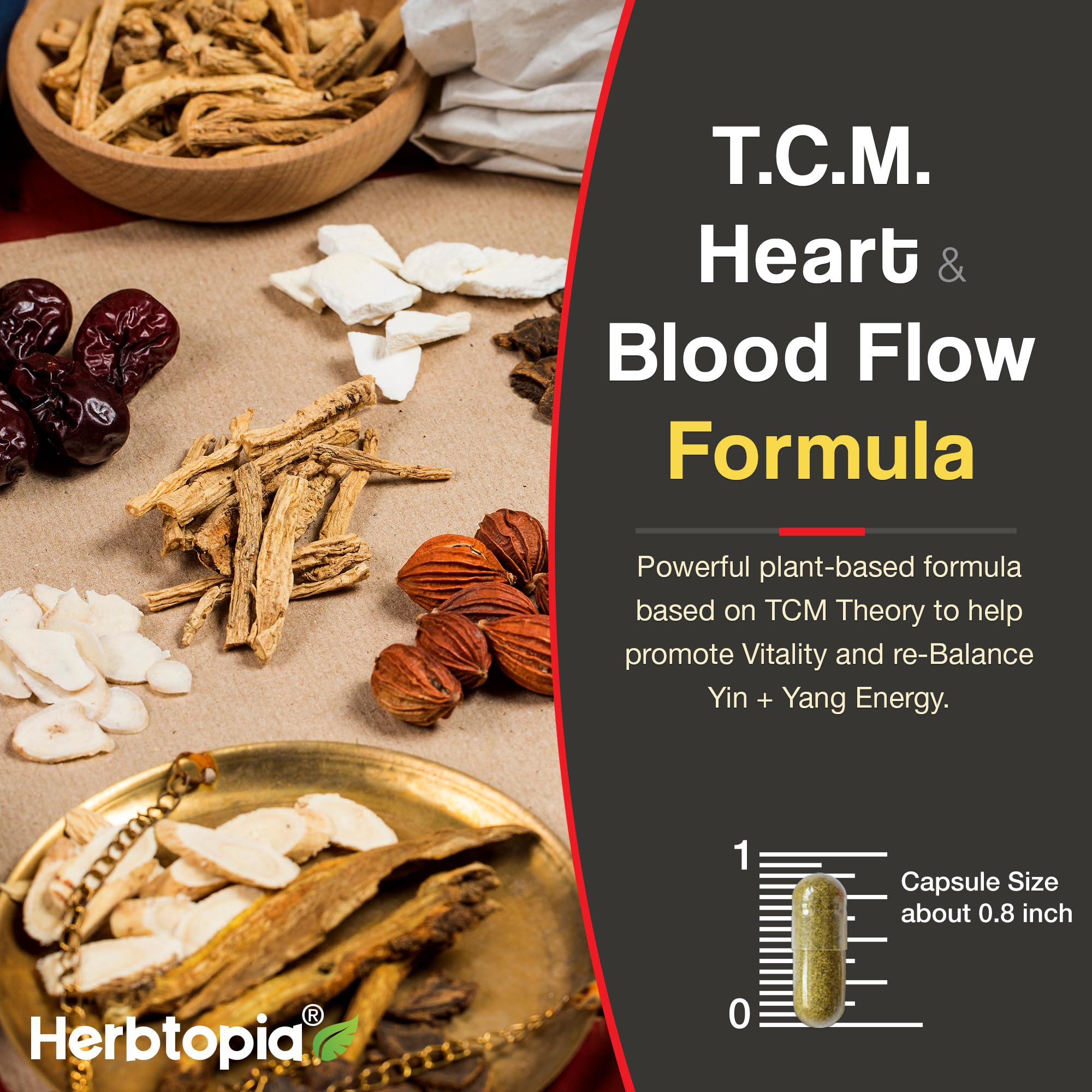 Dan Shen component in Herbtopia Eternal Health for traditional heart benefits