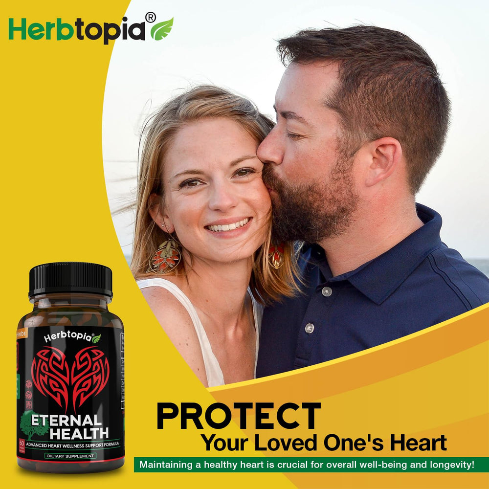 Herbtopia Eternal Health packaging and seal signaling quality and purity