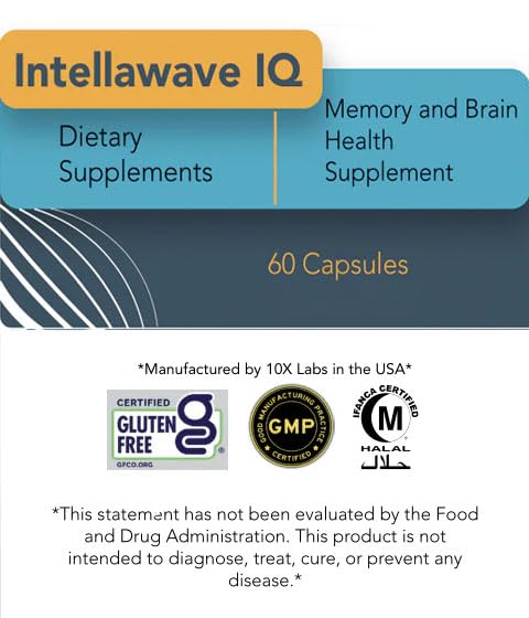 HerbUSA IntellawaveIQ packaging highlighting premium neural health formula.