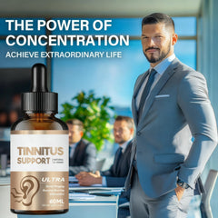 HerbX Tinnitus Relief Drops dropper dispensing precise ear support