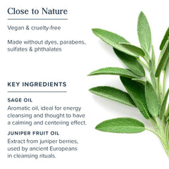 Heritage Store Aura Juniper Berry Oil enhancing positive vibes during a cleanse.