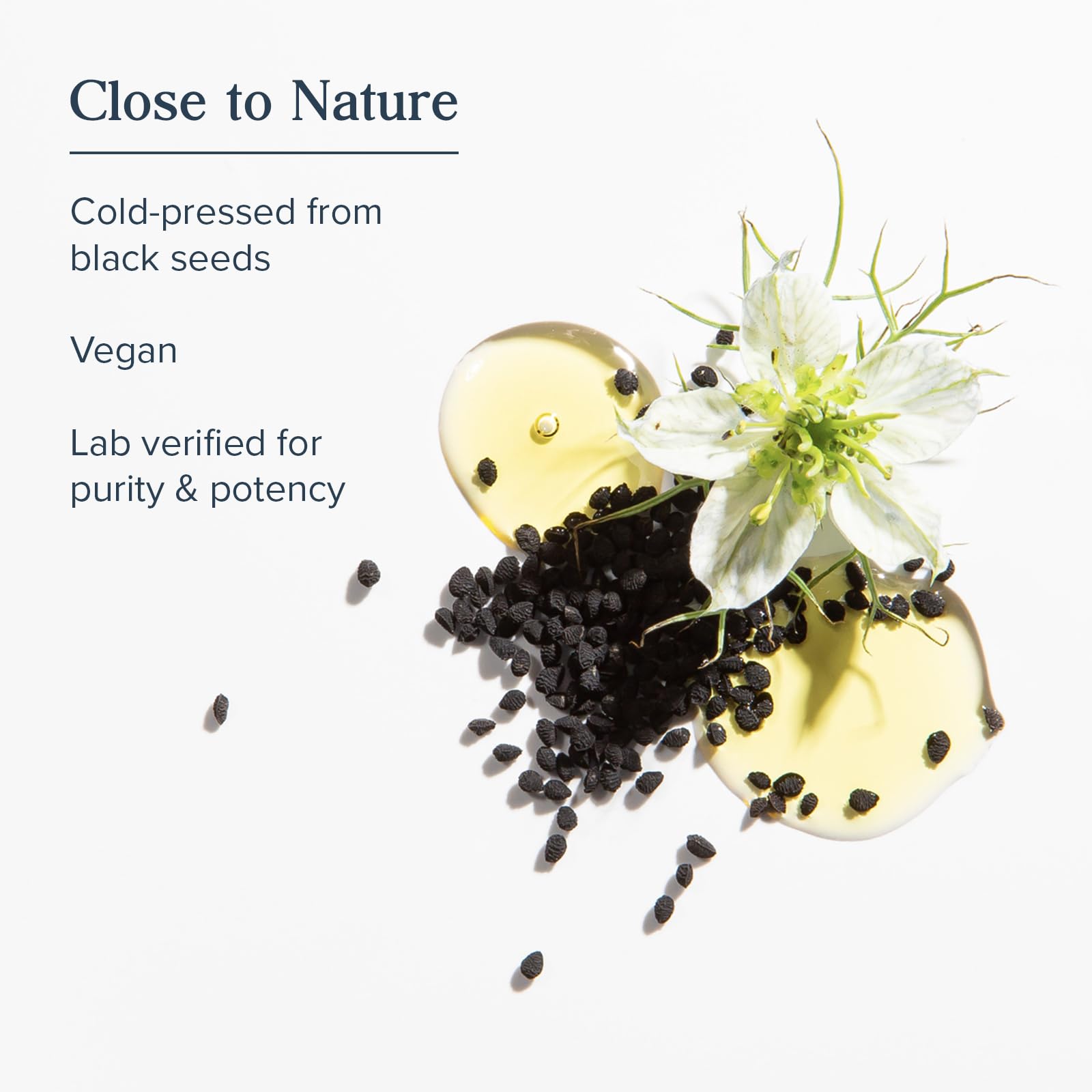 HERITAGE STORE Amber glass packaging preserves freshness and potency