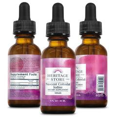 Heritage Store Nascent Iodine Drops being added to coffee, showing seamless mix-in.