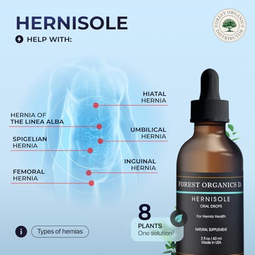 Hernisole plant-extract graphics highlight botanicals for digestive balance