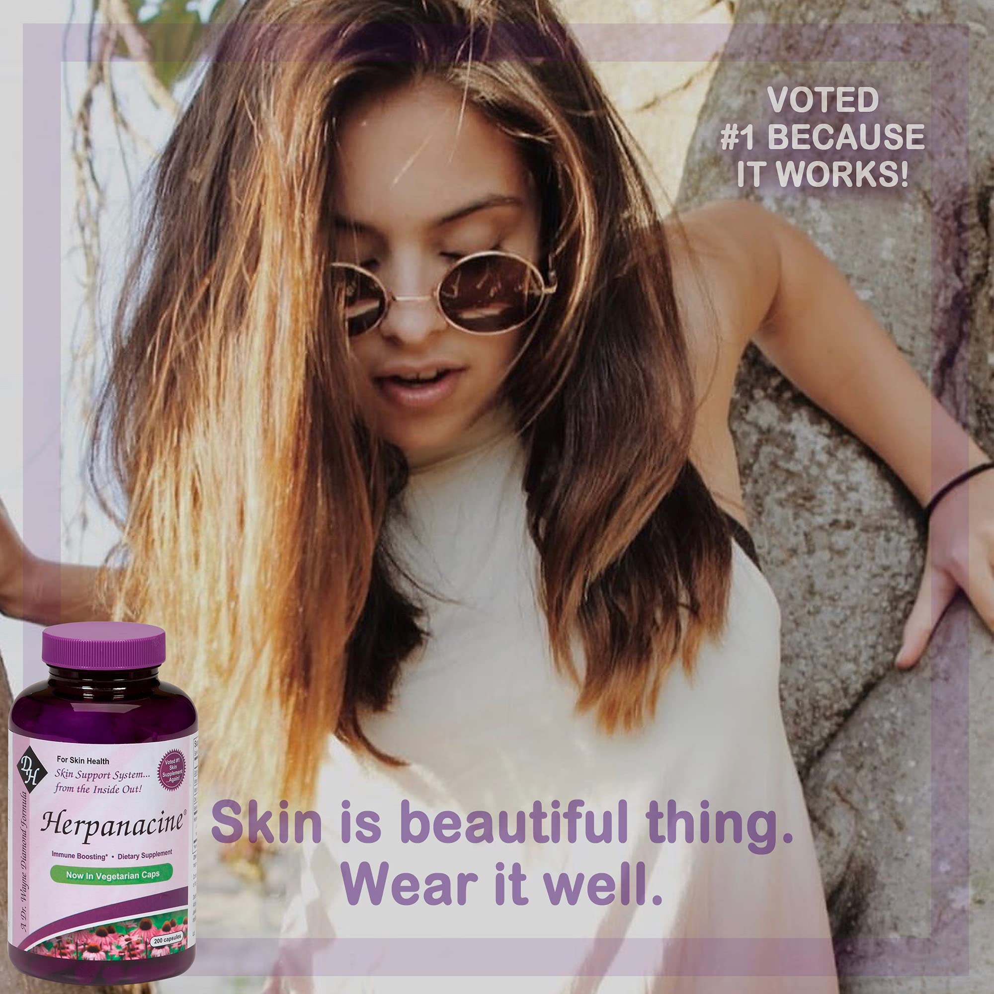 Herpanacine Diamond packaging box communicates premium natural formulation.