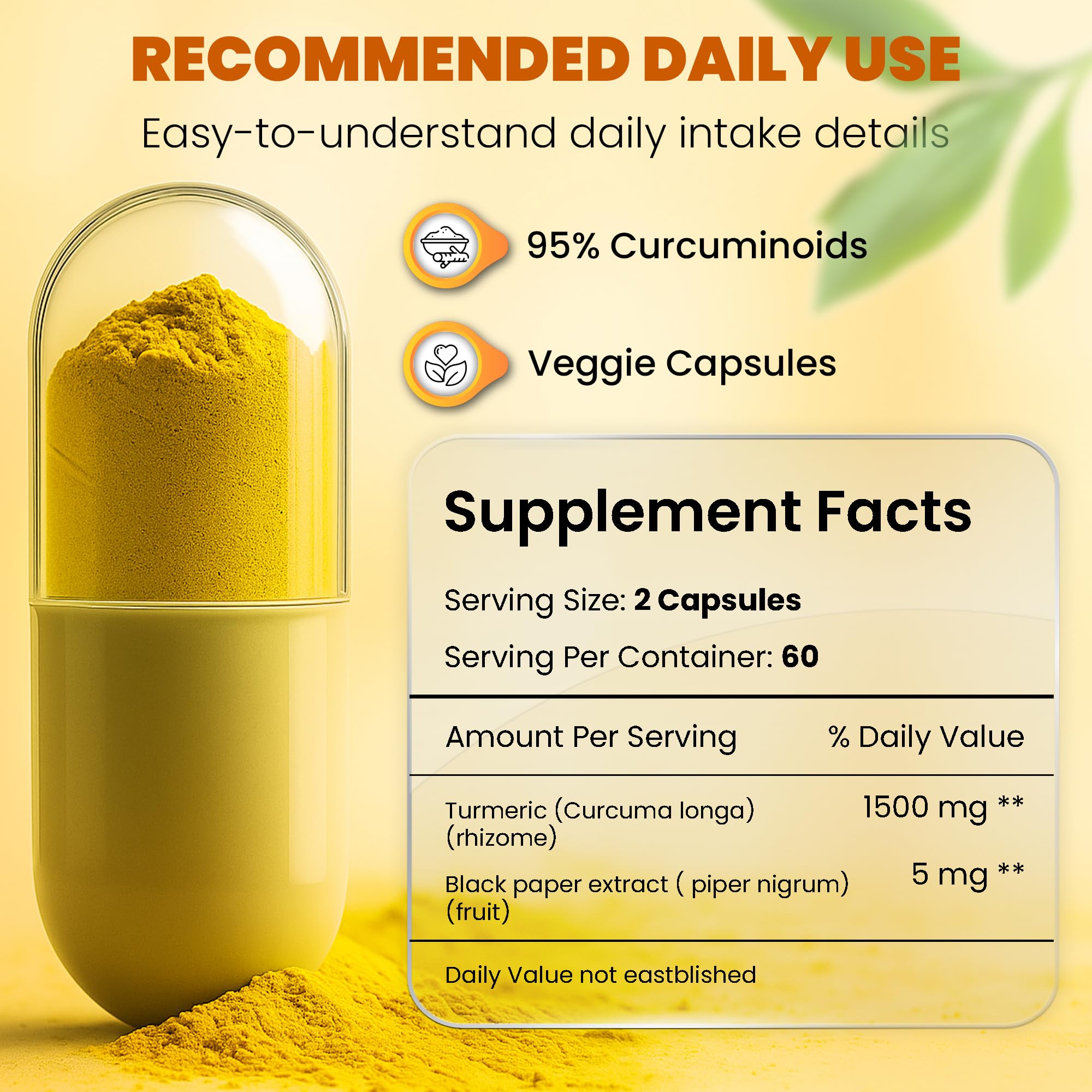 HERVIVA capsules close-up emphasizes vegan, easy-to-swallow design.