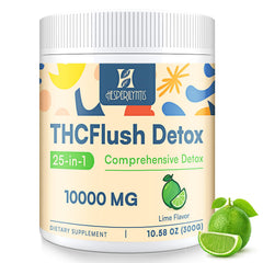 Hesperilyntis Detox Powder bottle displays a clean label for daily wellness benefits