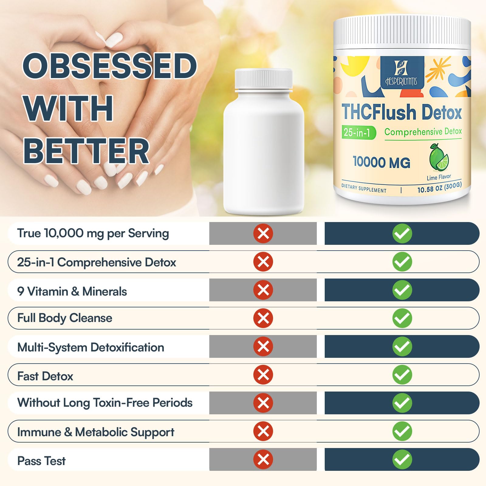 Hesperilyntis Detox Powder lime flavor enhances hydration with a refreshing taste