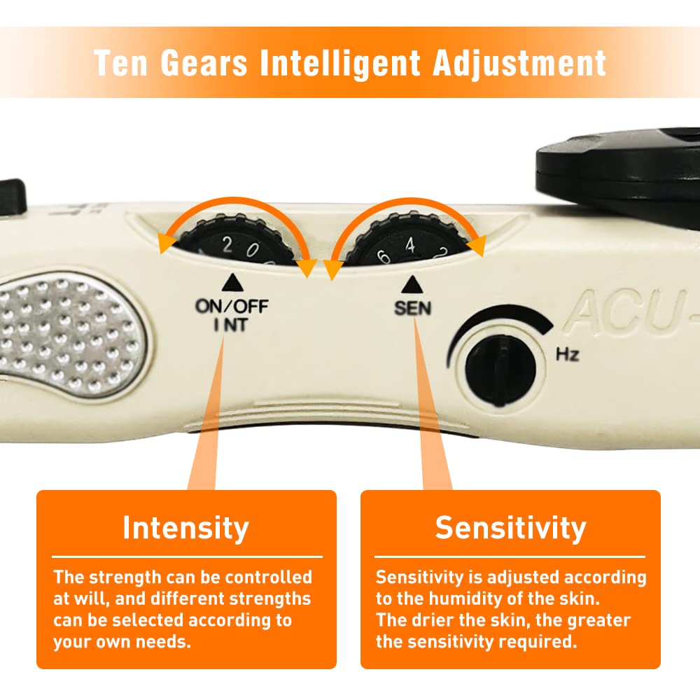 Heswea portable pain relief pen in travel case for on-the-go use.