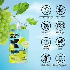 Hethstia Konjac Jelly with collagen peptides for a protein-friendly ingredient list.