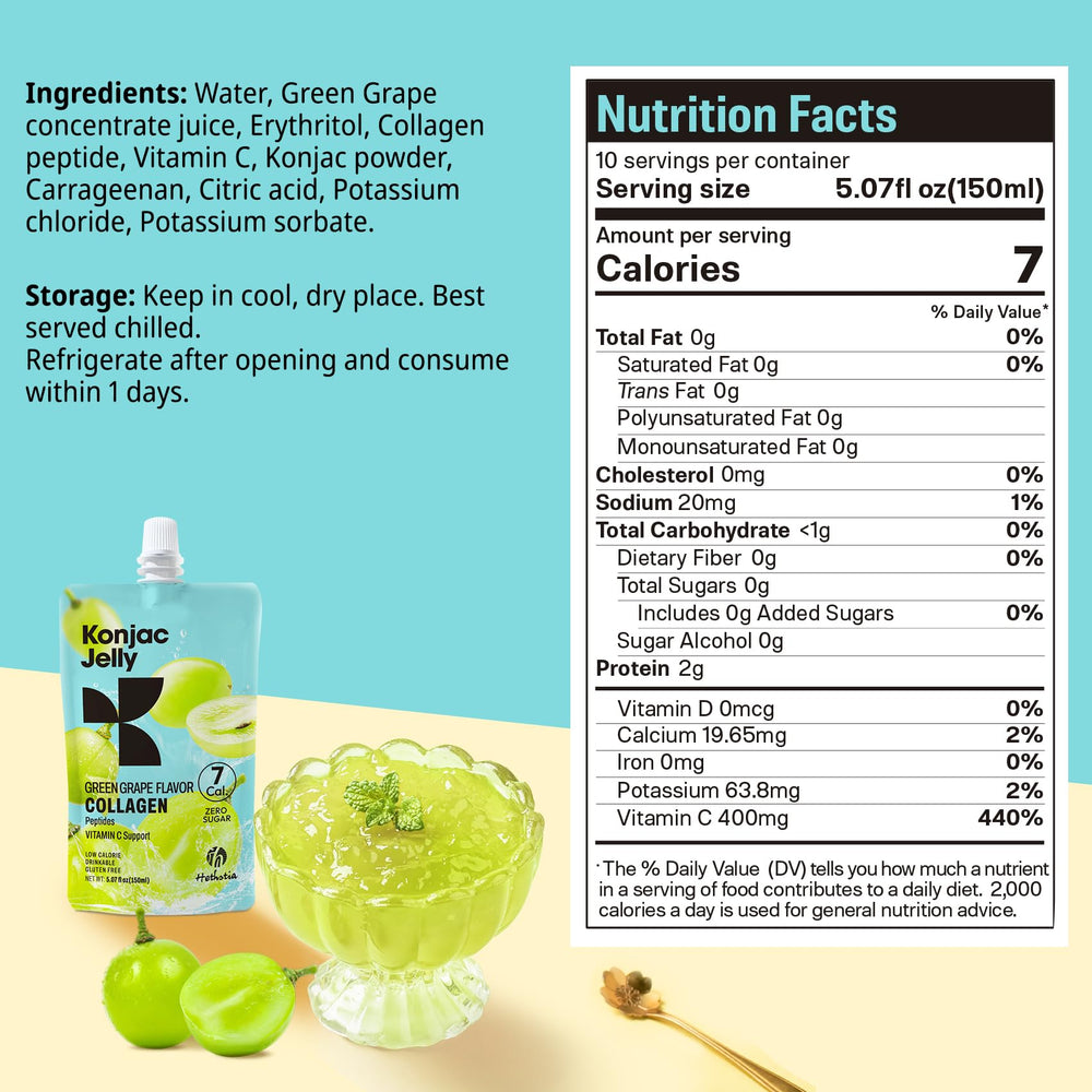 Hethstia Konjac Jelly vitamin C content provides added nutrients in every bite.
