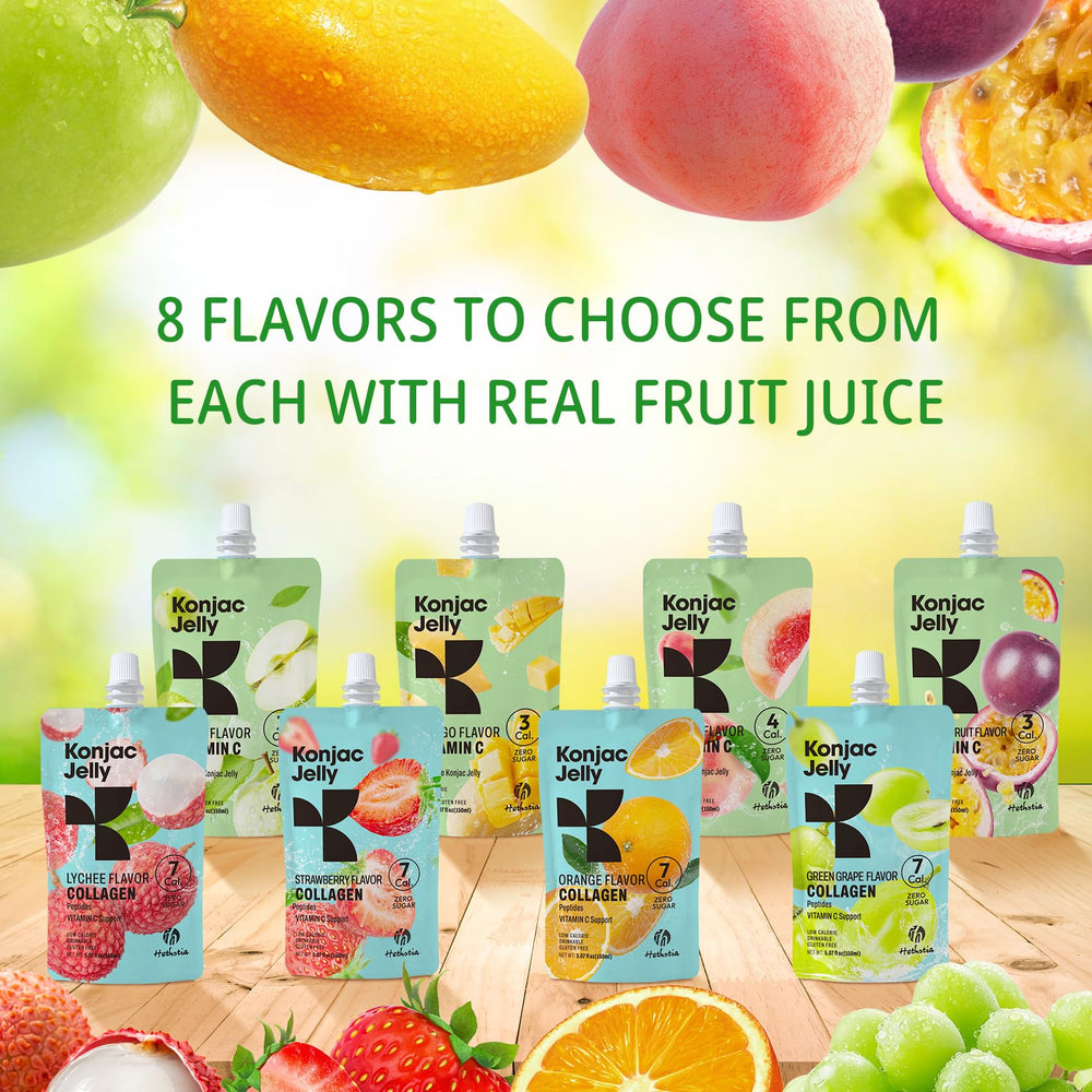 Hethstia orange konjac jelly gift ready box for wellness gifts.