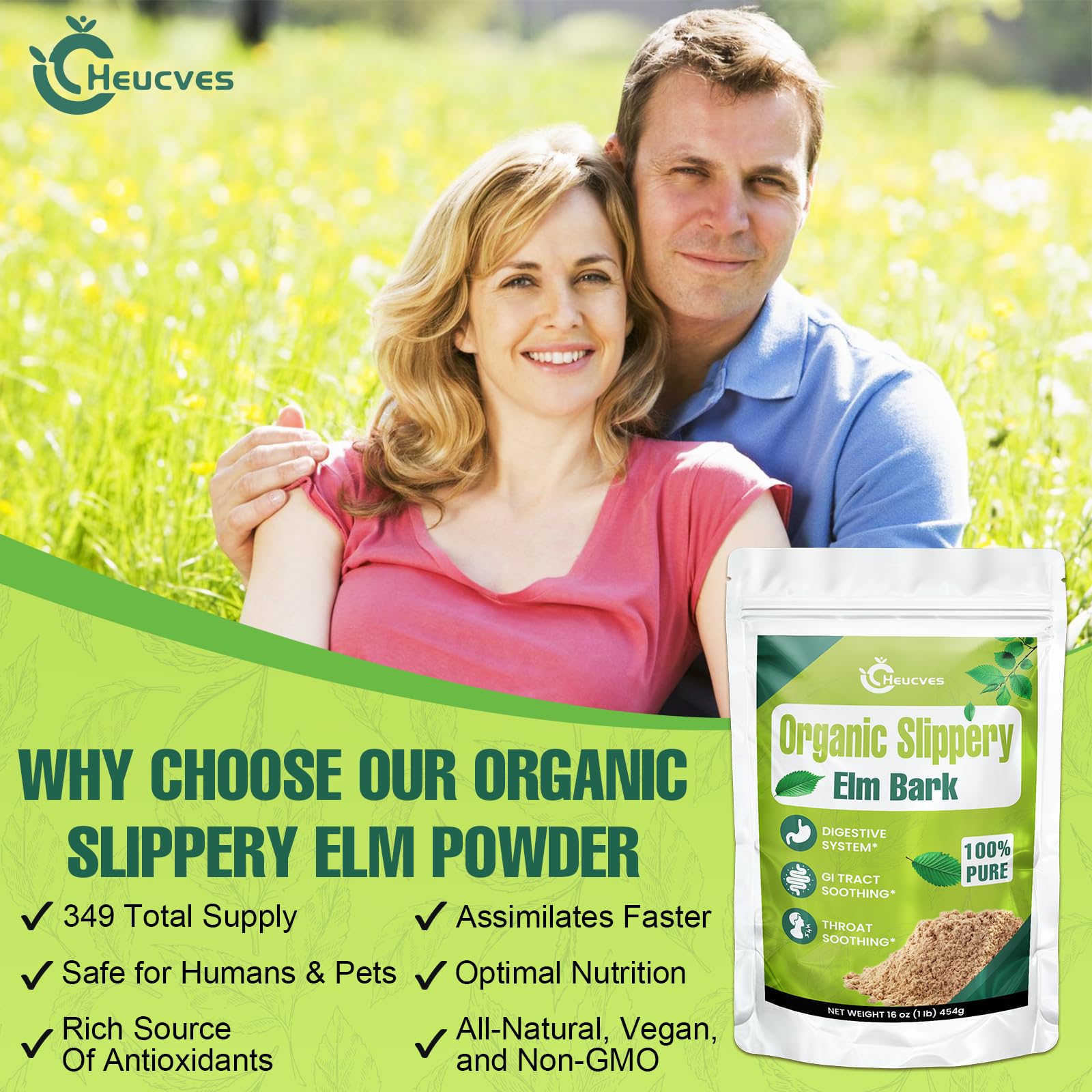 Heucves slippery elm hot water stir, throat comfort option