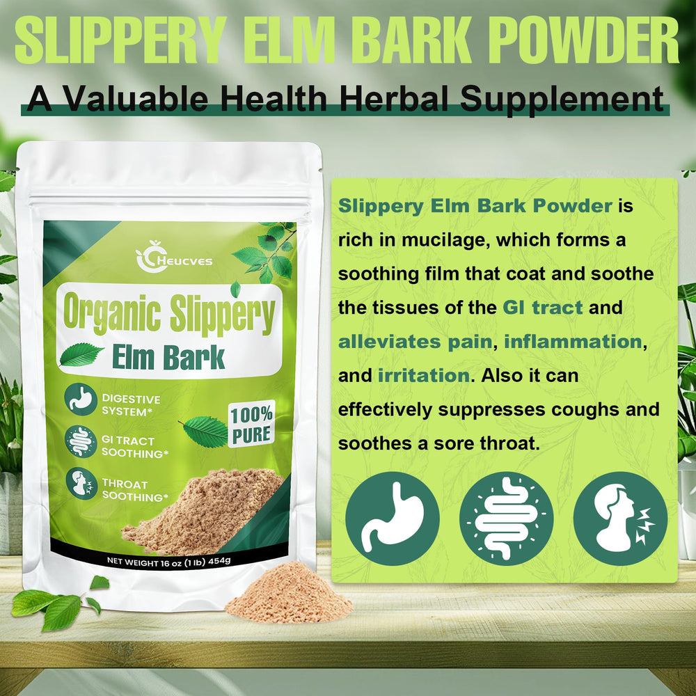 Heucves slippery elm skincare use, nourishing natural ingredient