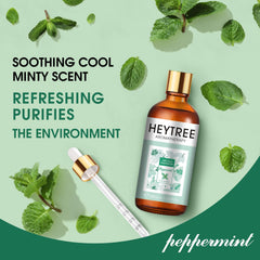 HEYTREE peppermint oil diffuser setup delivering energizing room fragrance.