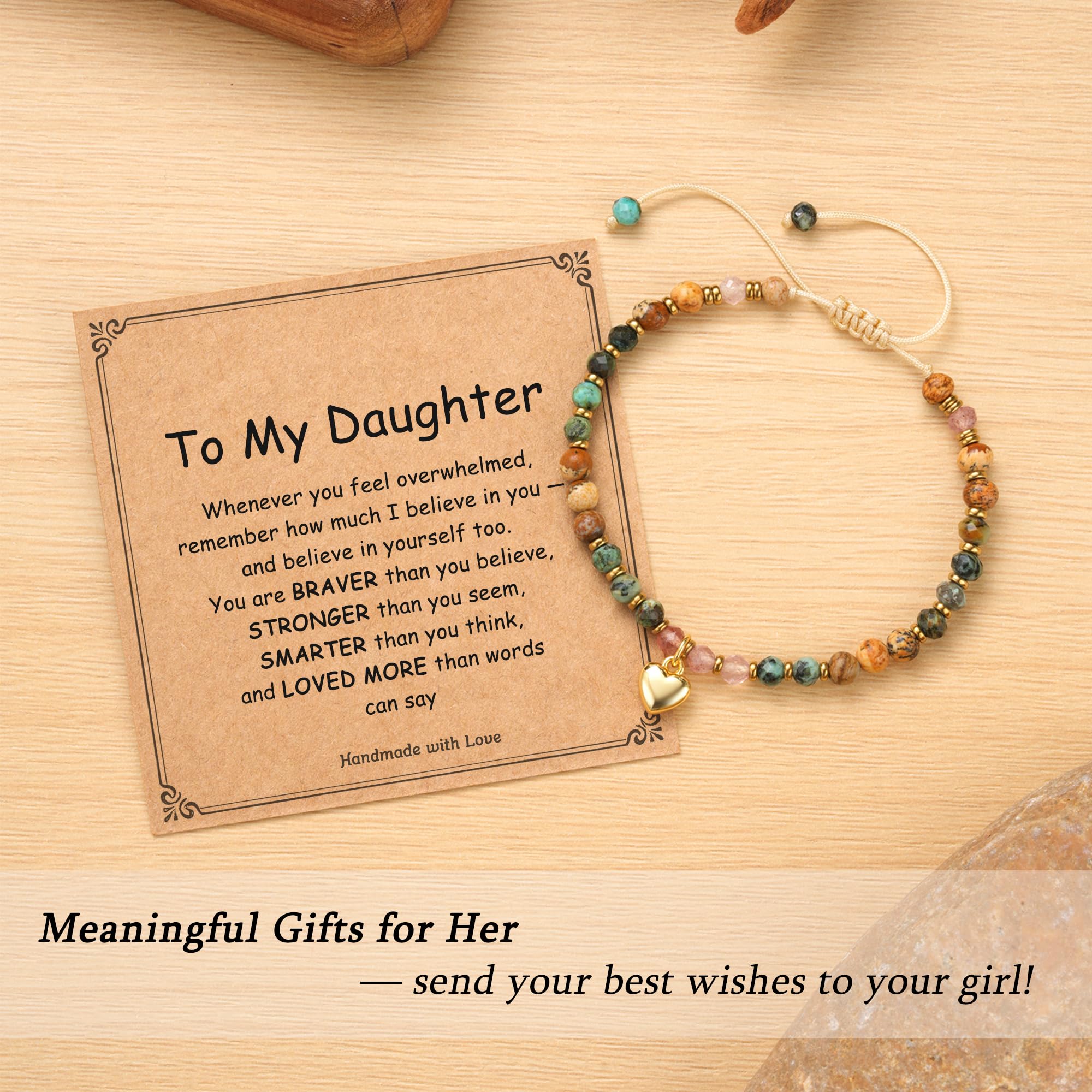 HGDEER bracelet landscape jasper detail emphasizes grounding during study or travel.