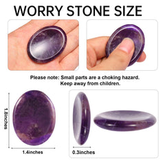 Hguxmcu oval thumb worry stone, ideal for calm during meditation and grounding.