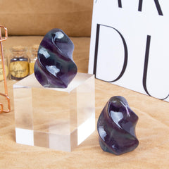 Hguxmcu Rainbow Fluorite Flame Tower decor elevates home or office rituals with positive energy.