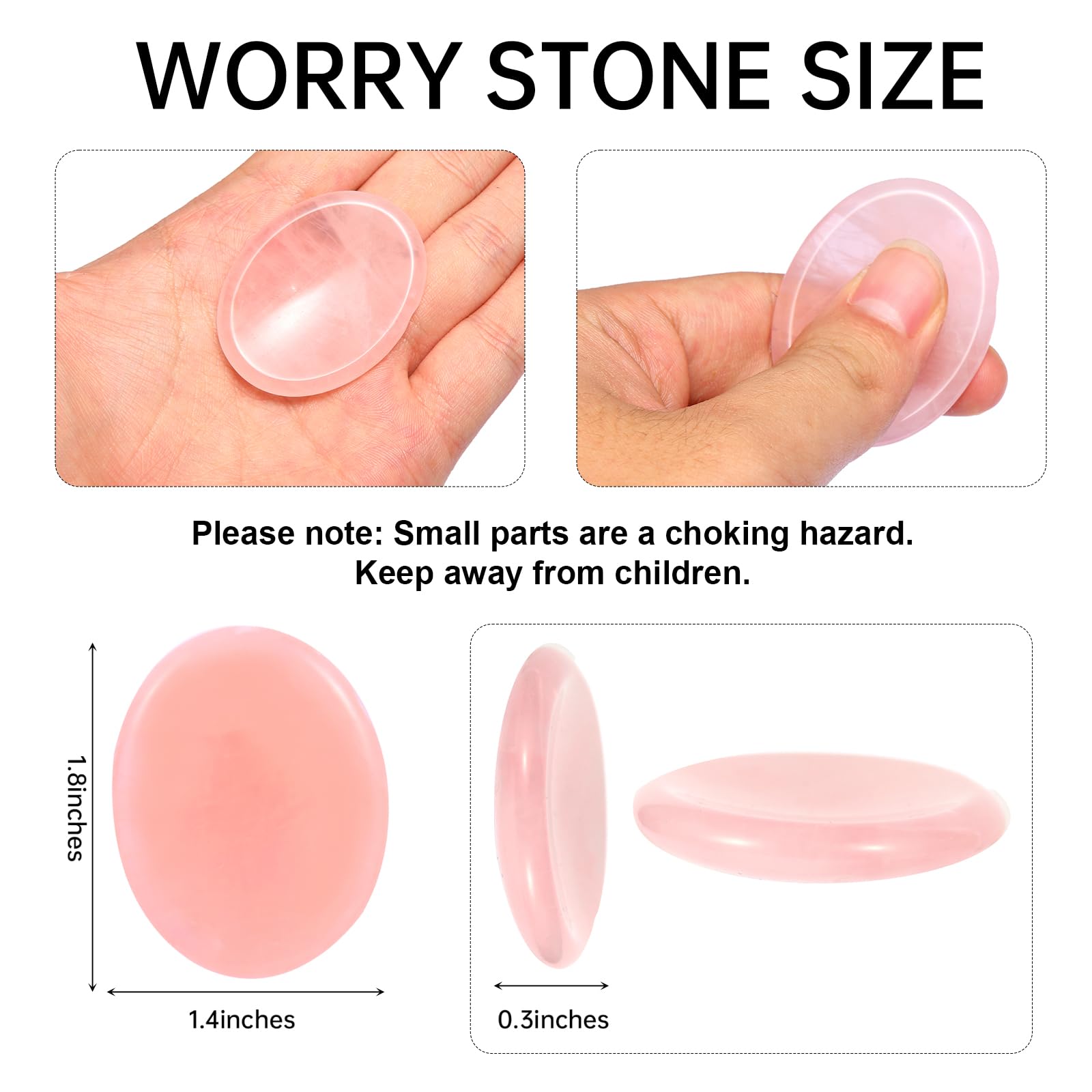 Hguxmcu thumb worry stone in hand offering portable grounding during busy days.