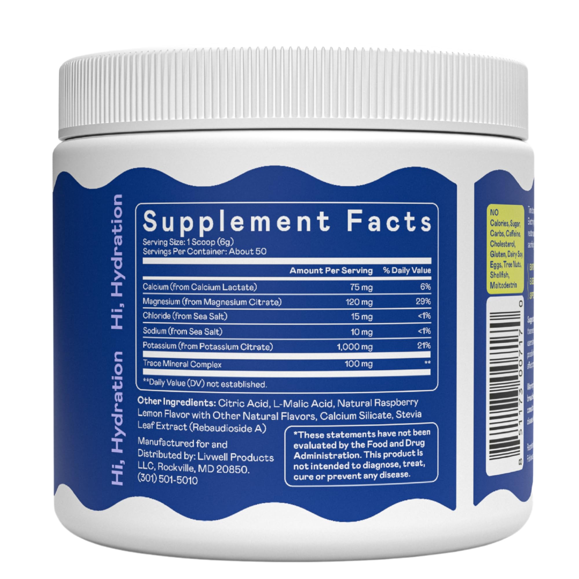 Hi-Lyte Keto K1000 Raspberry Lemon label emphasizing flavor and minerals