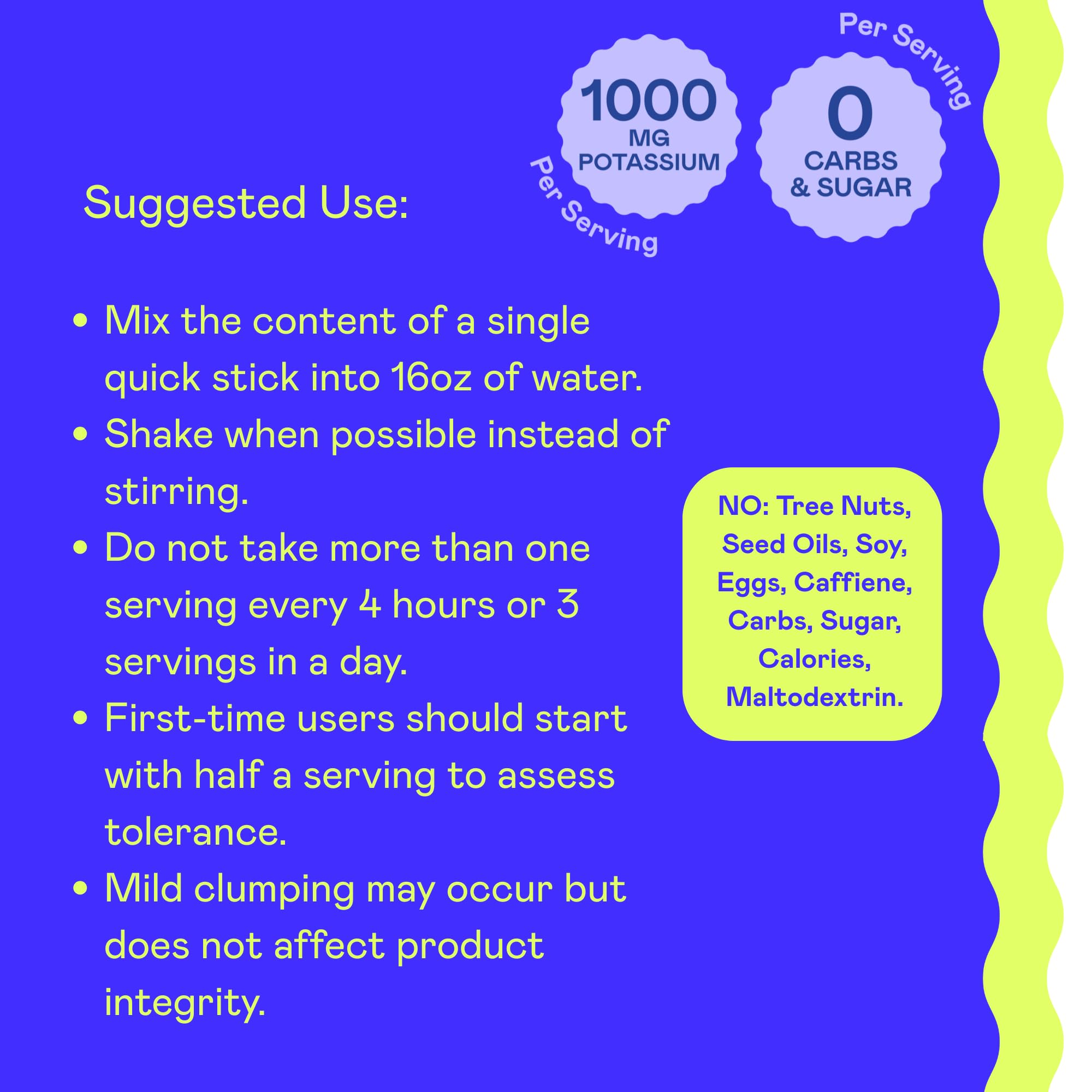 Hi-Lyte K1000 Blue Raspberry powder dissolving in water for hydration.