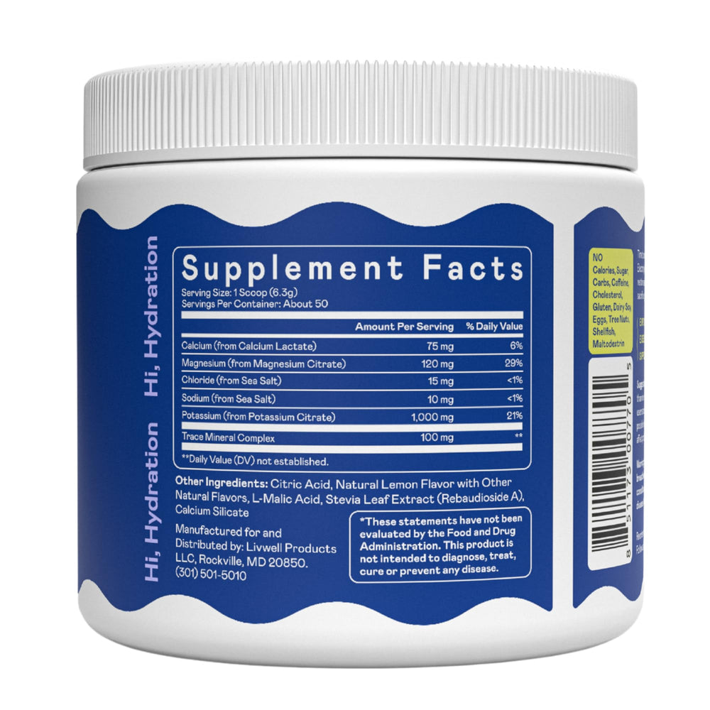 Hi-Lyte K1000 Lemonade for active athletes maintaining hydration.